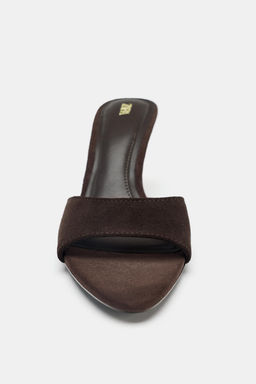 SPLIT SUEDE HIGH-HEEL SANDALS - Zara фото 16
