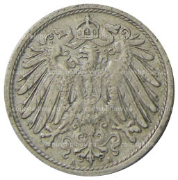 10 пфеннигов 1908 года А Германия