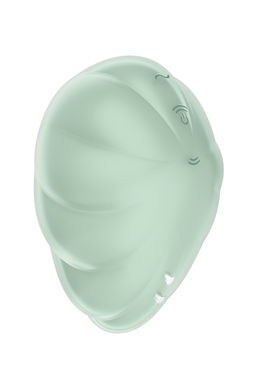 Вакуумный стимулятор клитора Satisfyer Cloud Dancer, силикон, зеленый, 9 см