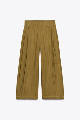 ZW COLLECTION POPLIN DARTED TROUSERS - Zara фото 6