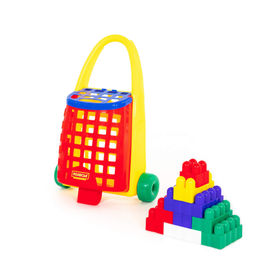 Забавная тележка + конструктор Combi Blocks (34 элемента) - Полесье фото 2