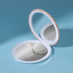 Зеркало складное «Flamingo Love», d=7.5 см, рисунок МИКС