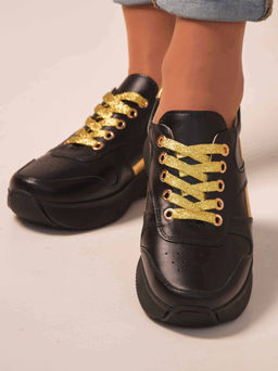 Кроссовки EDART 132.omega bl. Черный золото R - Ed'art фото 4