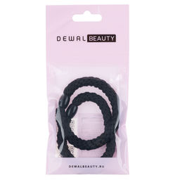 Резинки для волос, цвет черный (2 шт.) DEWAL BEAUTY DBR3324  фото 2