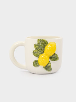 Кружка, 450 мл, фарфор P, молочная, Лимоны, Limoncello
