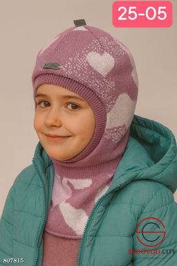 шапка на синтепоне для девочки - Bruno фото 3