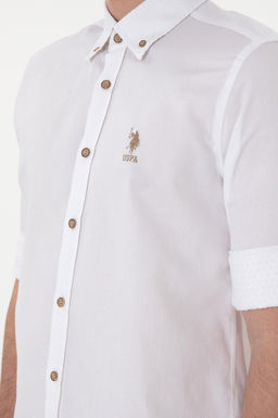 Erkek Beyaz Uzun Kollu G_mlek Sepette S_rpriz _ndirim - U.s. polo assn фото 7