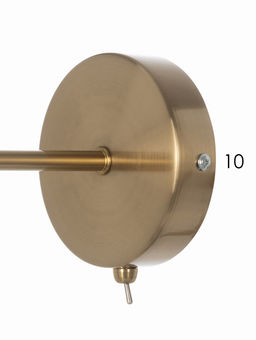 Бра 74535/1W, 1x40Вт, E14, цвет латунь