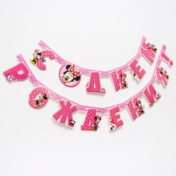Гирлянда на люверсах «С Днем Рождения!», длина 217 см, Минни Маус