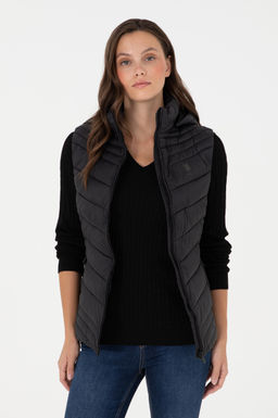 Женский черный жилет Неожиданная скидка в корзине