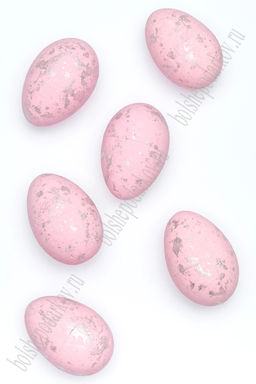 Пасхальный декор "Яйца" 3,5 см (12 шт) SF-7476, розовый Пасхальный декор "Яйца" 3,5 см (12 шт) SF-7476, розовый