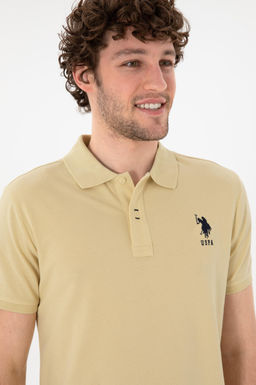 Erkek Slim Fit Polo Yaka A__k Haki Basic Ti__rt Sepette S_rpriz _ndirim - U.s. polo assn фото 3