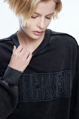 Sudadera efecto lavado con aplicacion - H&m фото 3