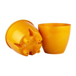Горшок Деко Твин 4л 20*20*17,5 карамель с дренажной системой (уп.20) - Ортон фото 3