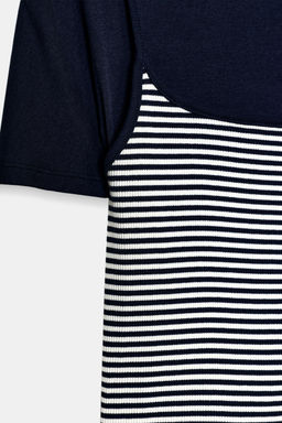 TRIPLE STRIPE EFFECT T-SHIRT - Zara фото 14