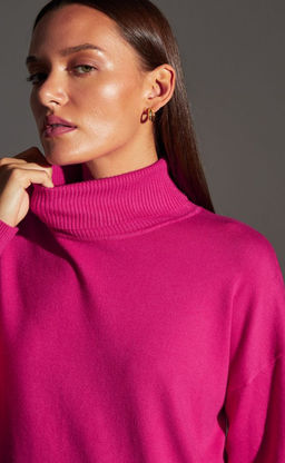 Водолазка F122-1507 fuchsiа - Fine joyce фото 3