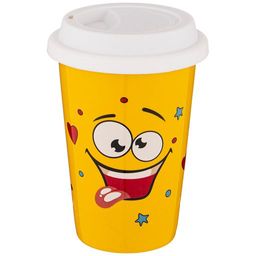 КРУЖКА LEFARD SMILE С КРЫШКОЙ 400МЛ