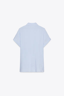 SHORT SLEEVE SHIRT WITH KNOT - Zara фото 14