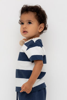 КР 302374/синий,суровый,полоска к564 фуфайка (футболка) д/мал яс - Crockid фото 4