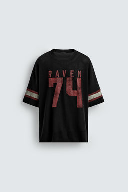 VARSITY OPEN-WEAVE T-SHIRT - Zara фото 8