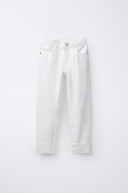 JEANS STRAIGHT ROTOS / Blanco