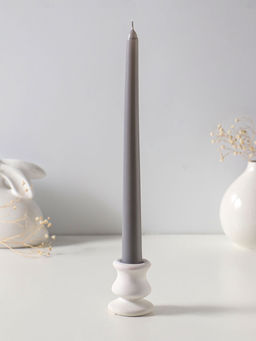 Цена за 2 шт. Свеча античная 25 см, 58 гр, 7 ч, цв. серый