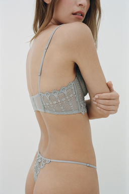 UNDERWIRED GUIPURE BRALETTE - Zara фото 3
