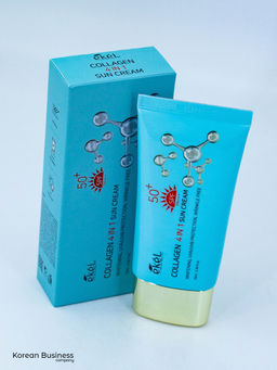 EKEL - КРЕМ СОЛНЦЕЗАЩИТНЫЙ 4 В 1 С КОЛЛАГЕНОМ COLLAGEN 4 - IN - 1 SUN CREAM, 70 ML  фото 4