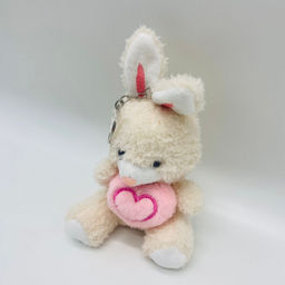 Мягкая игрушка брелок Кролик с сердечком в ассортименте - Storyland фото 5