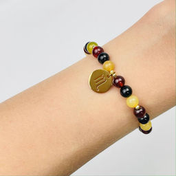 Браслет для "Скорпиона" из Граната, Опала и Турмалина 17 см