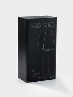Бокалы для шампанского Magistro Амьен, 250 мл, h=26 см, набор 2 шт., стекло, прозрачные  фото 10