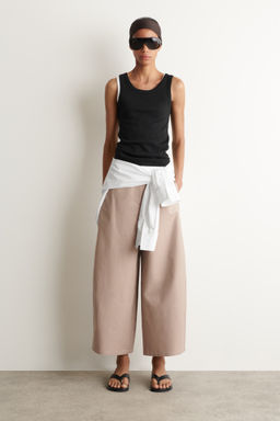 PANTAL?N CROPPED DE ALGOD?N BARREL LEG - H&m фото 3
