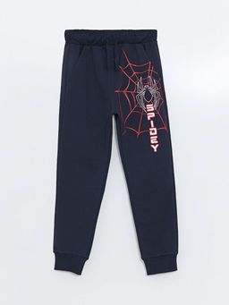 Beli Lastikli Spiderman Bask?l? Erkek ?ocuk Jogger E?ofman Alt?