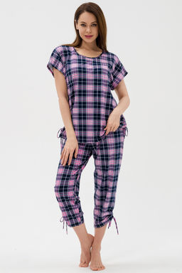 Костюм женский из футболки и брюк из кулирки Крым розовый - Амадэль фото 2