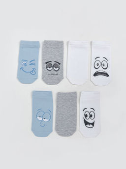 Desenli Erkek ?ocuk Patik ?orap 7li