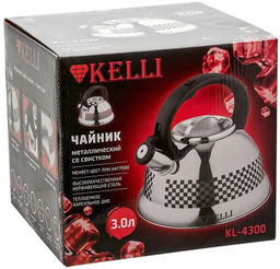Чайник металл 3 л "Kelli", арт. 4300-KL