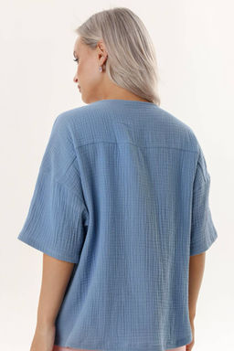 Блузка 4292/03/Джинсовый - Rise фото 4