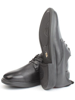 03-DYL59-1 BLACK Полуботинки женские (натуральная кожа)