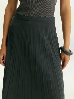 Юбка-плиссе миди, S1066/posh - Emka фото 5