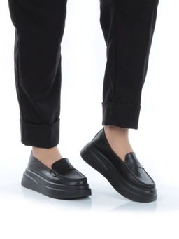 03-PDE31-2 BLACK Лоферы женские (натуральная кожа) - Фабричный китай фото 3