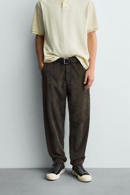 CARROT FIT CORDUROY TROUSERS - Zara фото 2