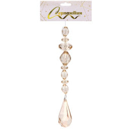 Цена за 5шт. Подвеска "Волшебная льдинка" 18 см, Шампань