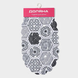 Коврик противоскользящий в ванну Доляна «Маракано», на присосках, 38×66 см