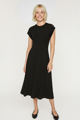 K?rm?z? Duz Y?rtmacl? Maxi Kaskorse A-line Ay Kol Orme Elbise TWOSS25EL00470 - Trendyolmilla фото 13