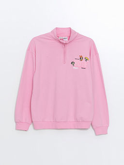 Dik Yaka Powerpuff Girls Bask?l? K?z ?ocuk Sweatshirt - Waikiki фото 2