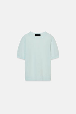 SHORT SLEEVE WOOL BLEND JUMPER - Zara фото 12