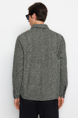 Haki Unisex Relaxed Fit Bal?ks?rt? Desenli K?sl?k Gomlek TMNAW24GO00054 - Trendyolmilla фото 6