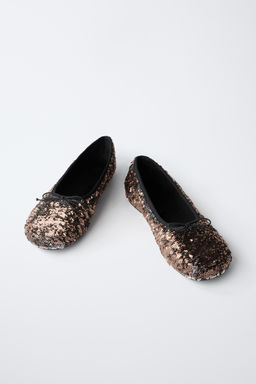 SEQUIN BALLET FLATS - Zara фото 3