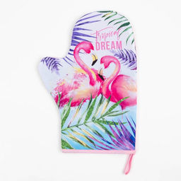 Набор кухонный Tropical dream варежка-прихватка 20×28 см, прихватка 17×17 см,
