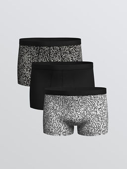 Standart Kal?p Pamuklu Esnek Erkek Boxer 3l?